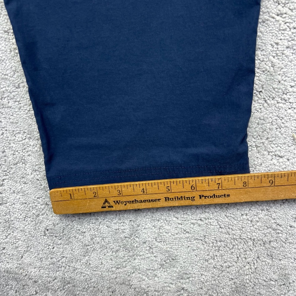 Eddie Bauer Pants Womens Size 12 Navy Blue WR W Tech Capri Hiking Outdoor Casual - Picture 16 of 16